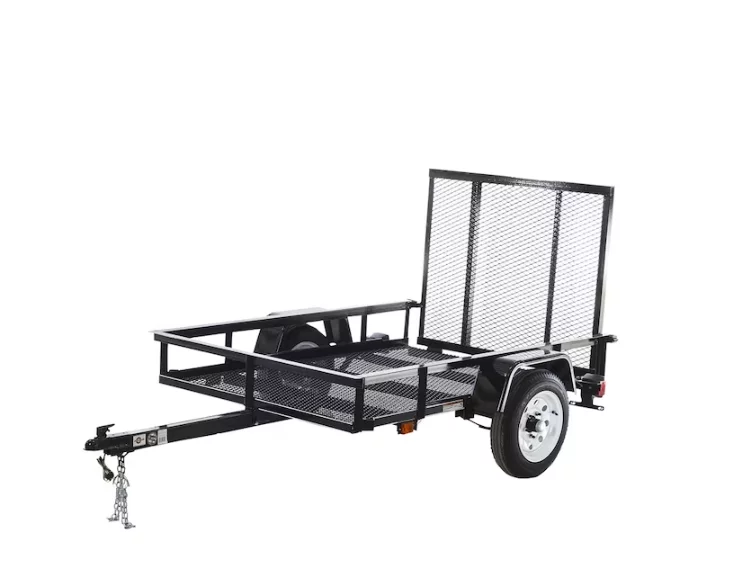 Carry-On Trailer 4′ x 7′ Mesh Floor Utility Trailer with CURT 2-5/16″ A-Frame Coupler