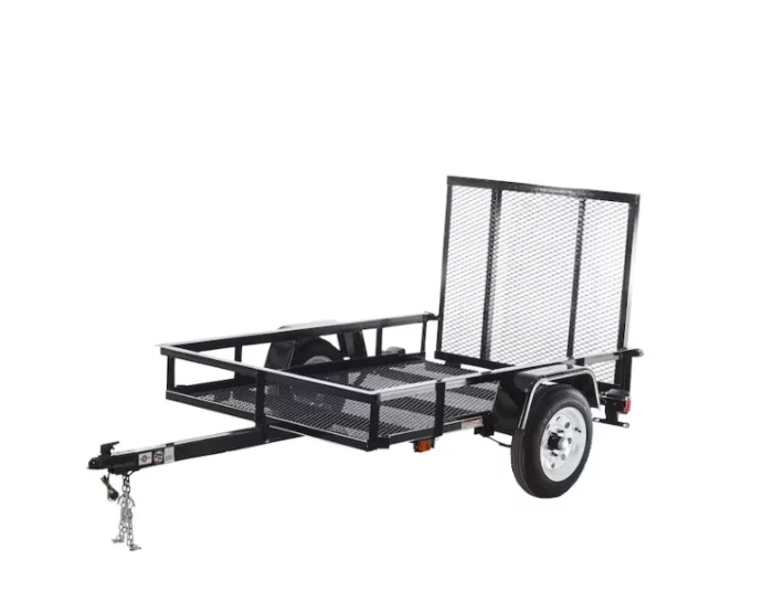 Carry-On Trailer 4′ x 7′ Mesh Floor Utility Trailer with CURT 2-5/16″ A-Frame Coupler