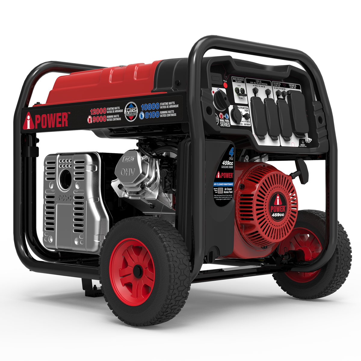SUA12000ED – 12000 Watt Dual Fuel Portable Generator