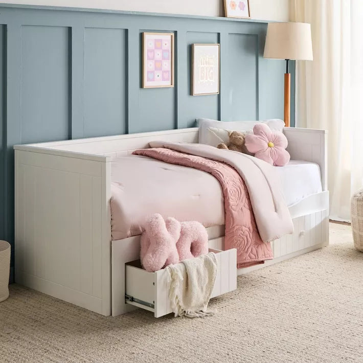 Taylor Extendable Daybed with Mattress and Storage - 80-160x200 cm