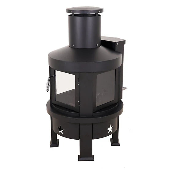 Even Embers Pellet Chiminea, 100 sq. ft., 70,000 BTU