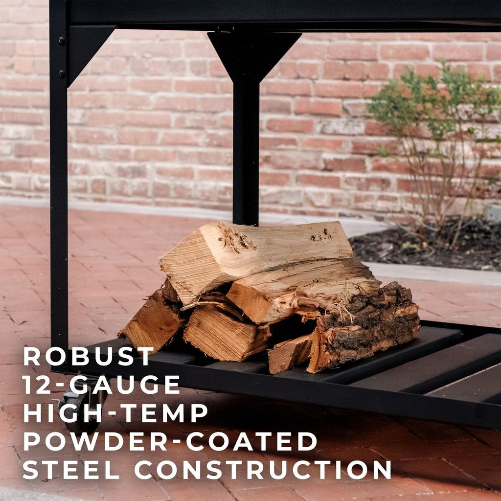 Premium Argentine/Santa Maria BBQ Grill with Wood Fire and Charcoal Grill