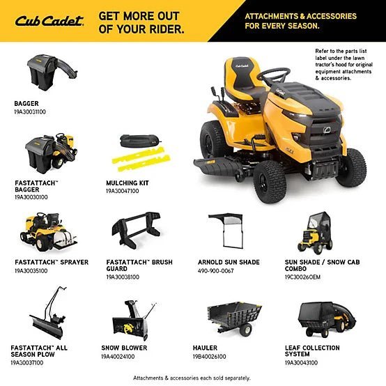 Cub Cadet 46 in. 22 HP Gas-Powered Enduro Series Riding Lawn Mower, Kohler Engine