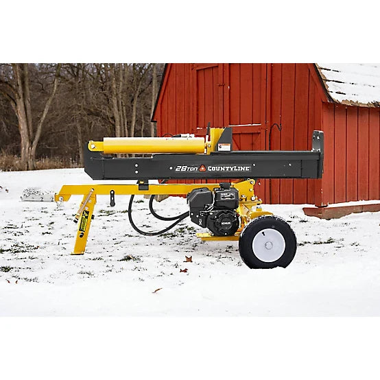 CountyLine 28-Ton Gas-Powered Horizontal/Vertical Log Splitter, Kohler 6.5 HP Engine