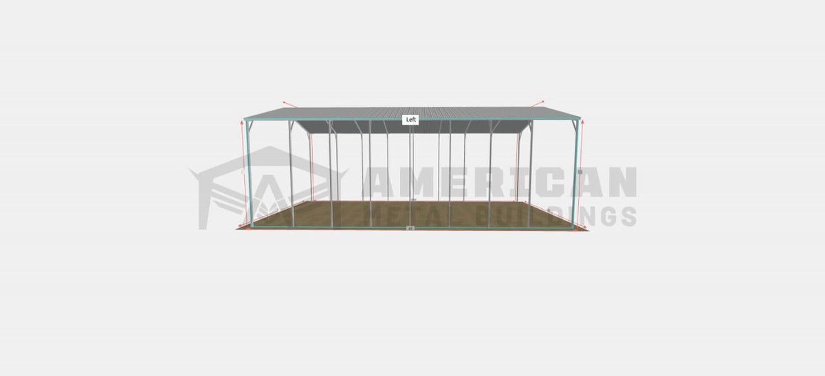 24x40x14 Steel Carport