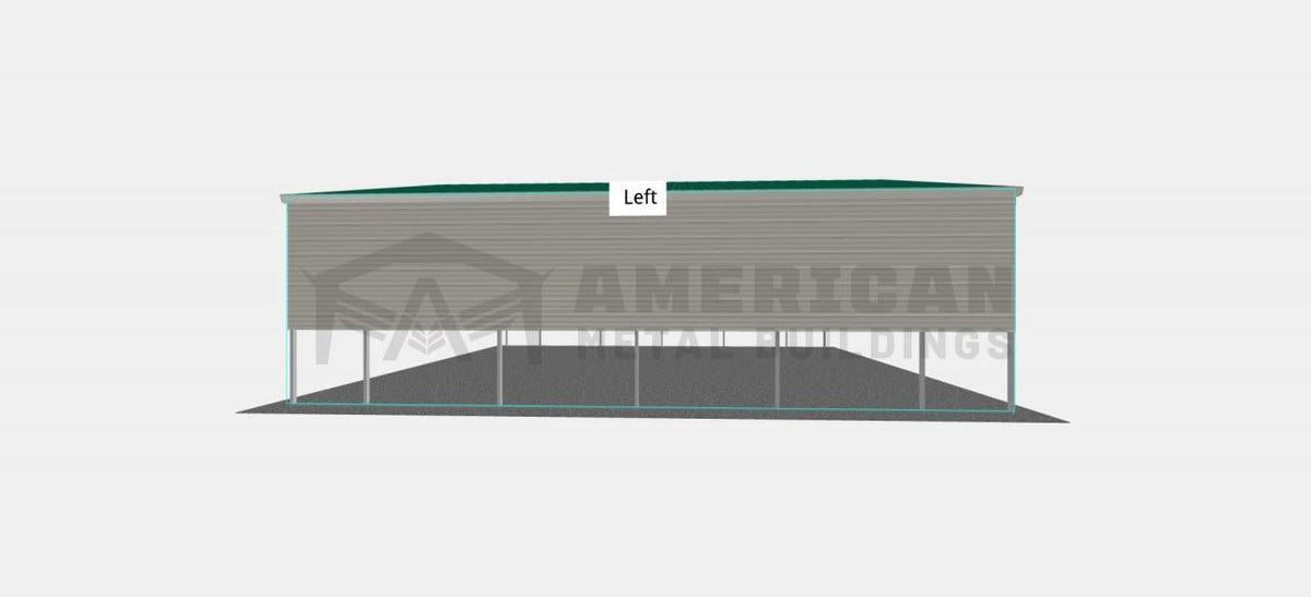 24x25x8 Steel Carport