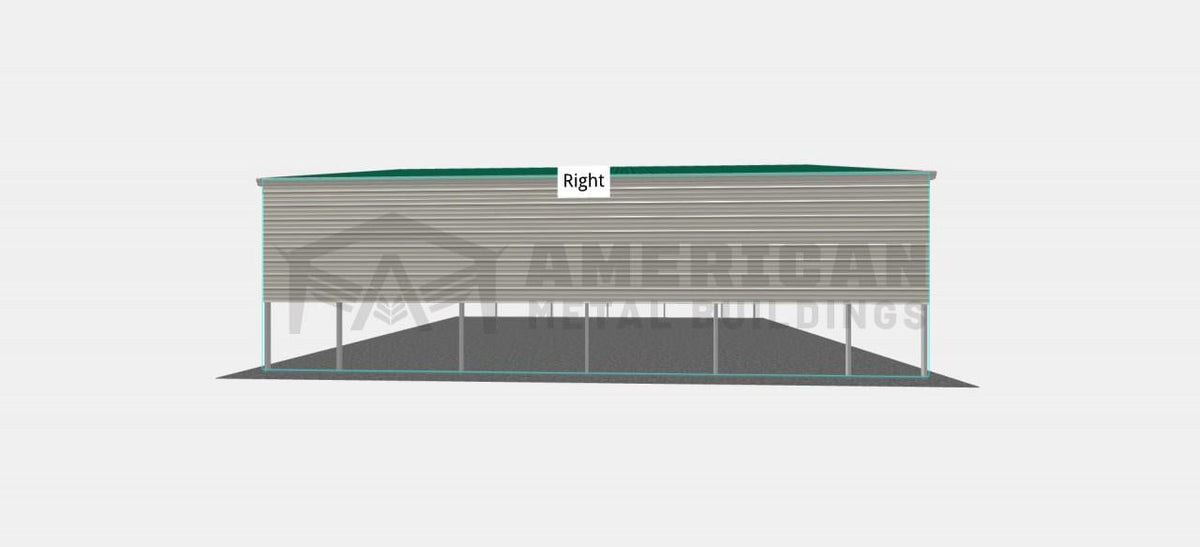 24x25x8 Steel Carport