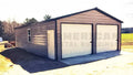 24x40x10 Two Car Metal Garage