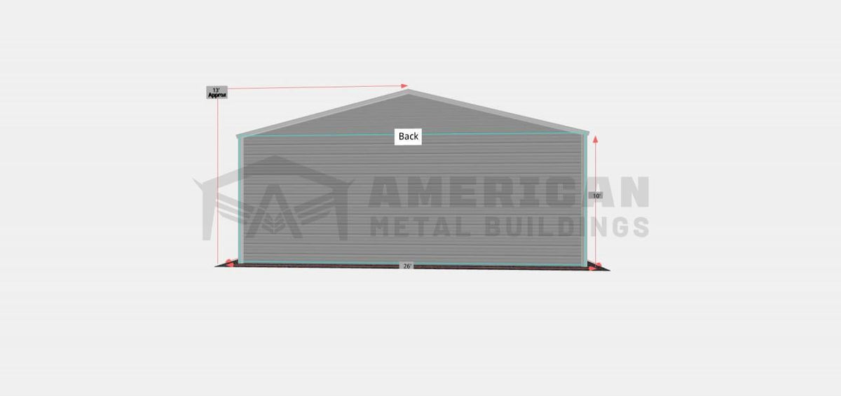 26x36x10 Side Entry Garage