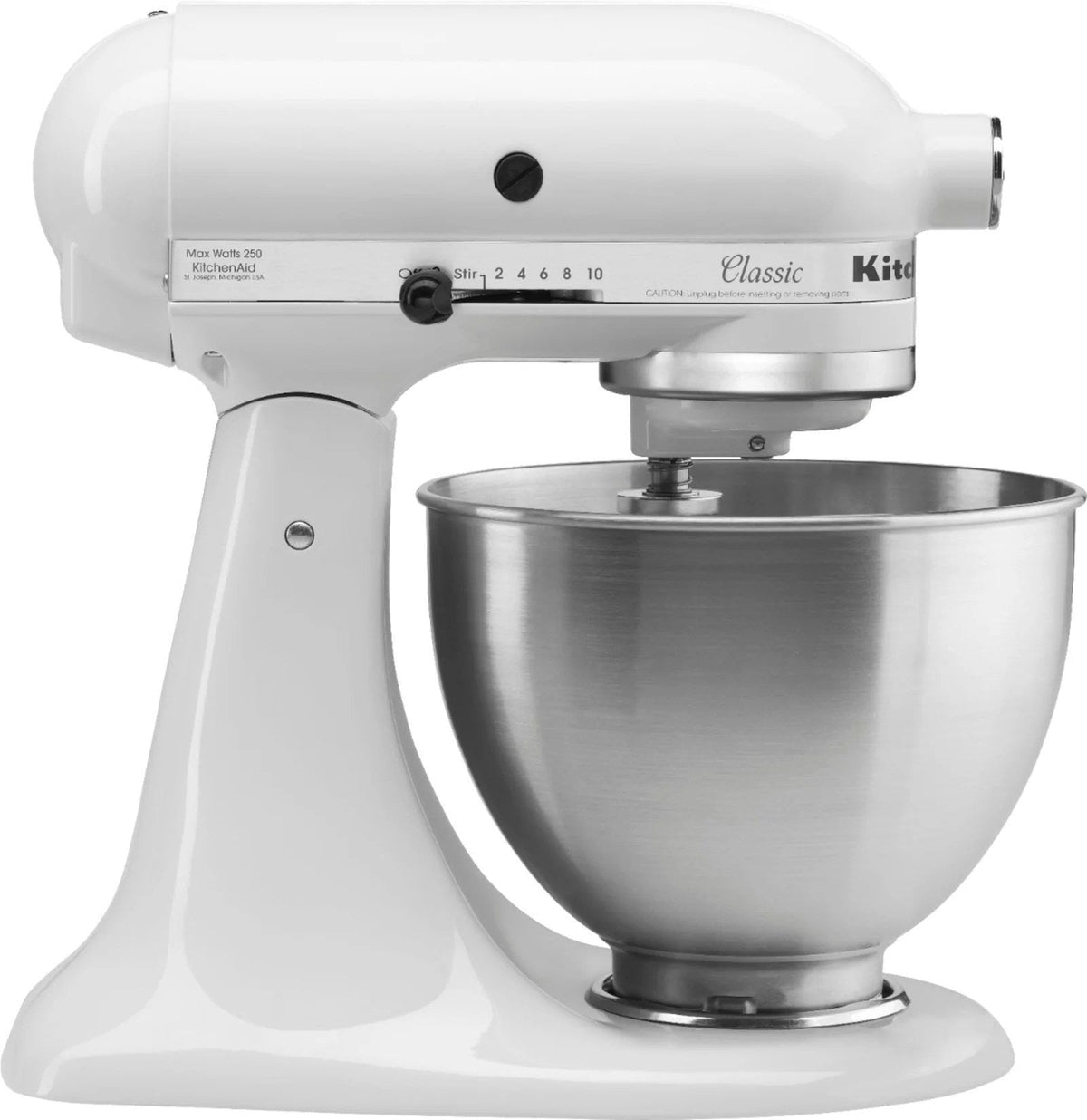 KitchenAid – Classic Series 4.5 Quart Tilt-Head Stand Mixer – White