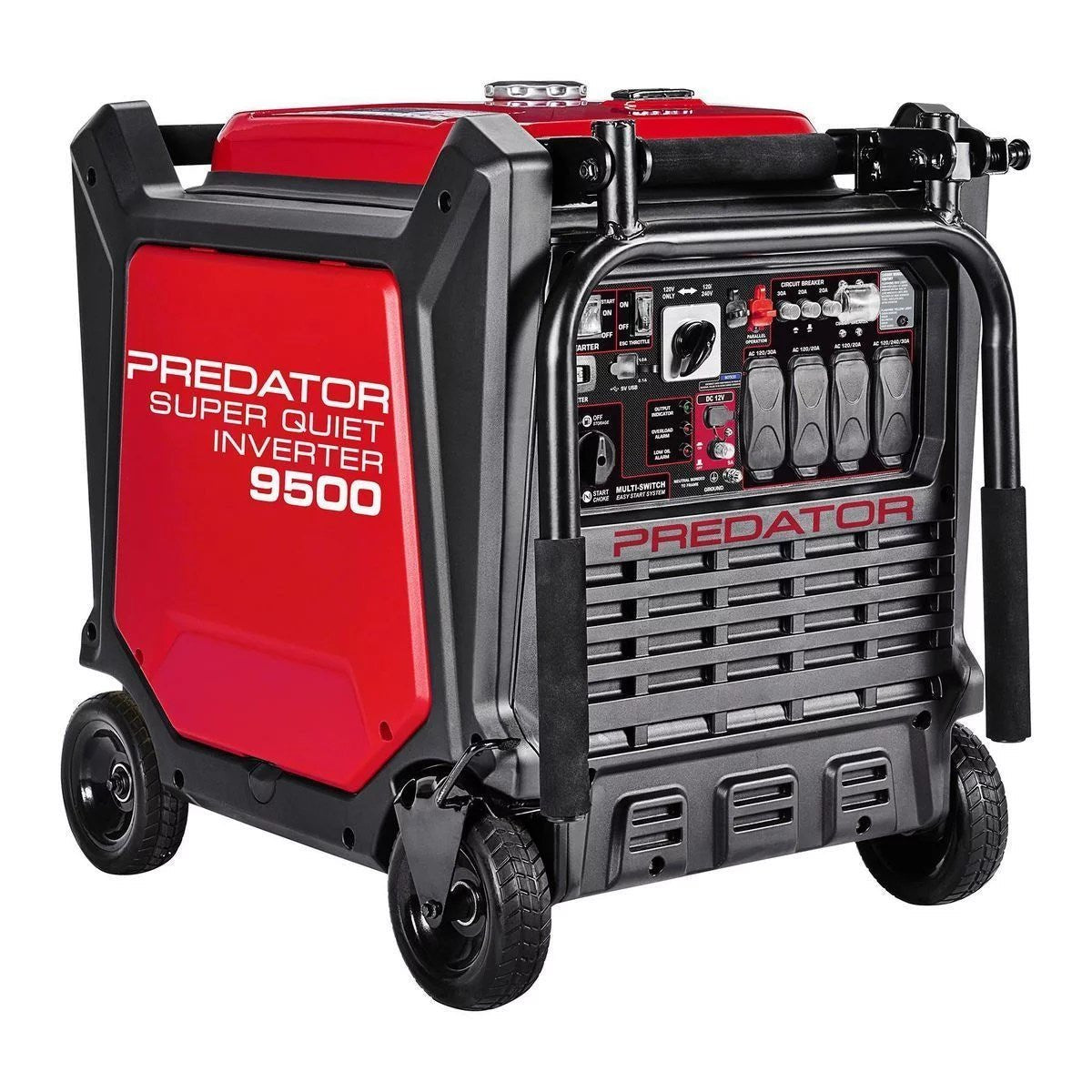 Predator Super Quiet Inverter 9500 Watt Generator with Co Secure Technology
