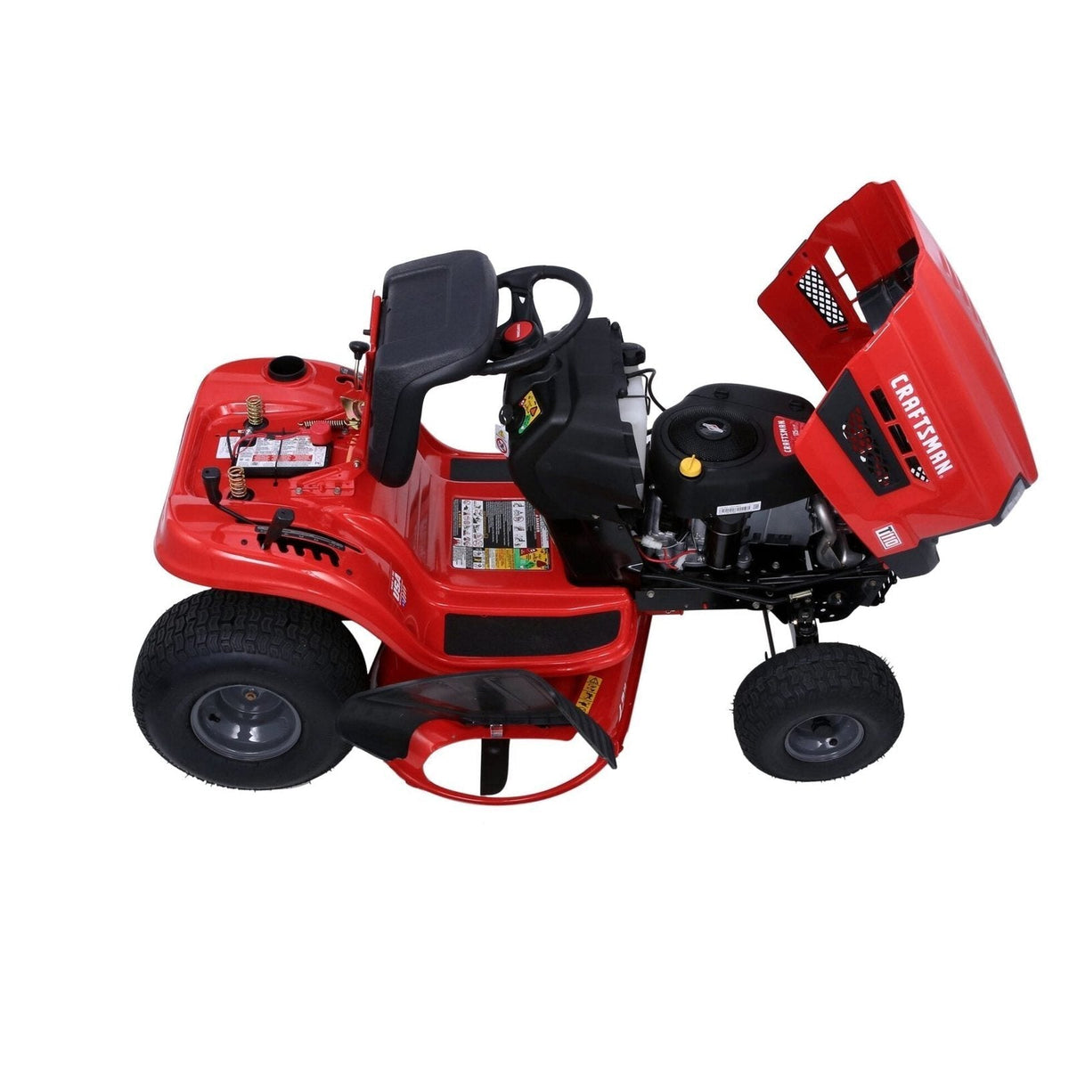 CRAFTSMAN Riding Lawn Mower with Snow Plow