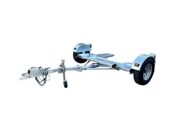 Galvanized Stow and Go Folding Car Tow Dolly with Surge Brake RV Trailer 4900 lb