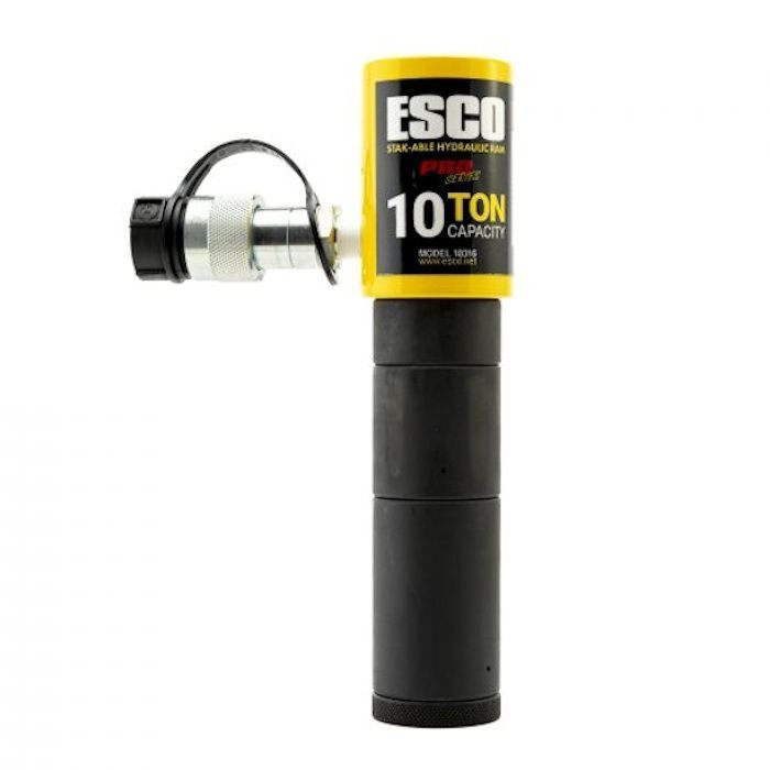 ESCO 10-Ton Hydraulic Stak-Able Ram Kit with 1 Quart Pump
