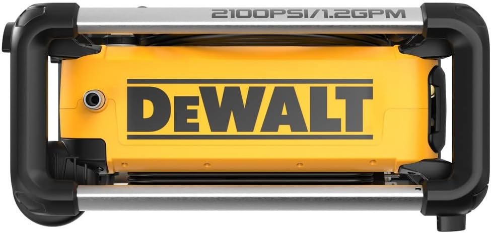 DEWALT Electric Pressure Washer, 2100 PSI, Jobsite Power Washer (DWPW2100) Yellow