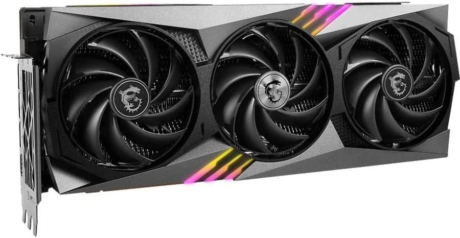 MSI Gaming GeForce RTX 4090 24GB GDRR6X 384-Bit HDMI/DP Nvlink Tri-Frozr 3 Ada Lovelace Architecture OC Graphics Card (RTX 4090 Gaming X Trio 24G)