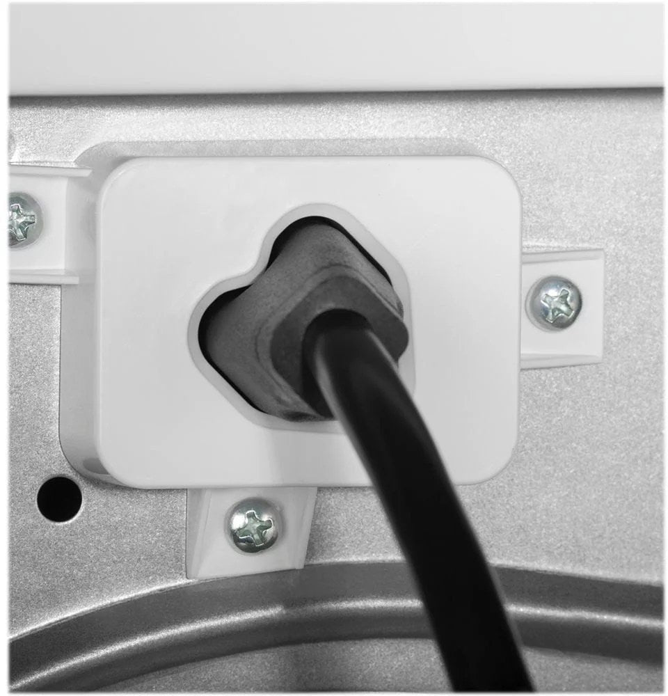 GE – 2.4 Cu. Ft. High Efficiency Stackable Front Load Washer with Steam and Sanitize – White