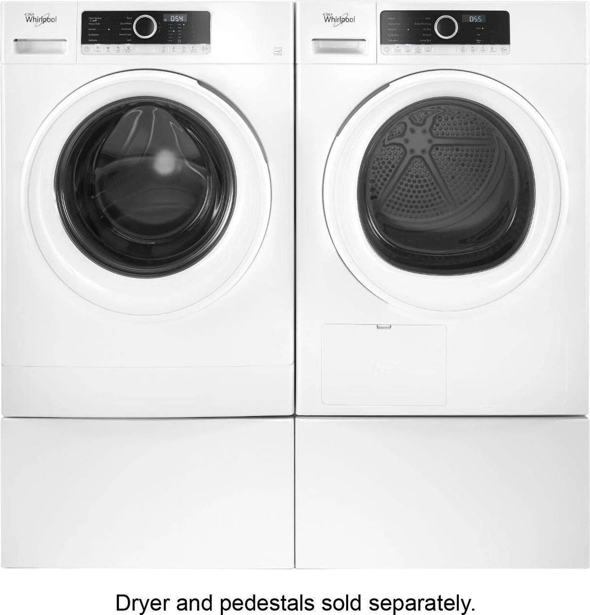 Whirlpool – 1.9 Cu. Ft. High Efficiency Stackable Front-Load Washer with Detergent Dosing Aid – White
