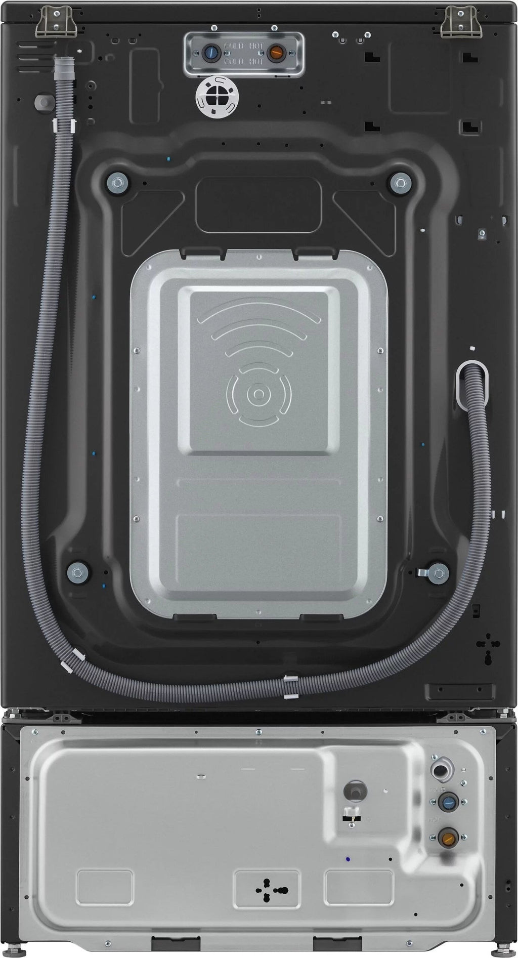 LG – SideKick 1.0 Cu. Ft. High-Efficiency Smart Top Load Pedestal Washer with 3-Motion Technology – Black steel