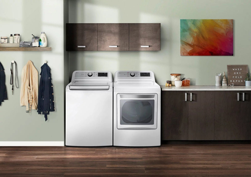 LG – 5.5 Cu. Ft. Smart Top Load Washer with TurboWash3D – White