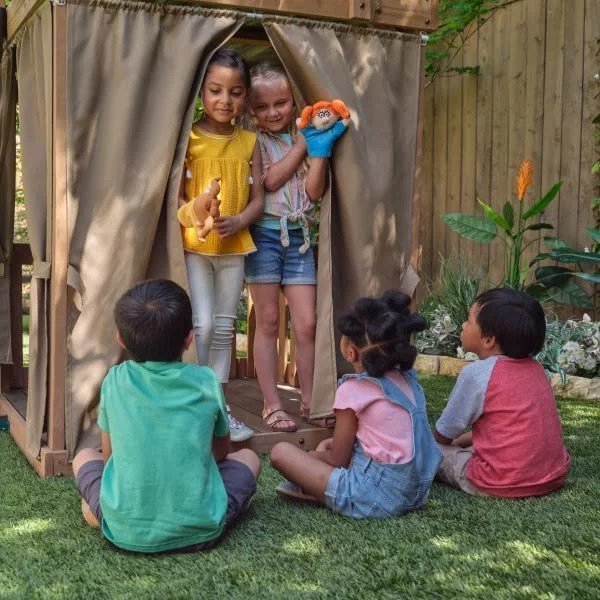Kids Kidkraft Bear Cave Lodge Swing Set / Playset