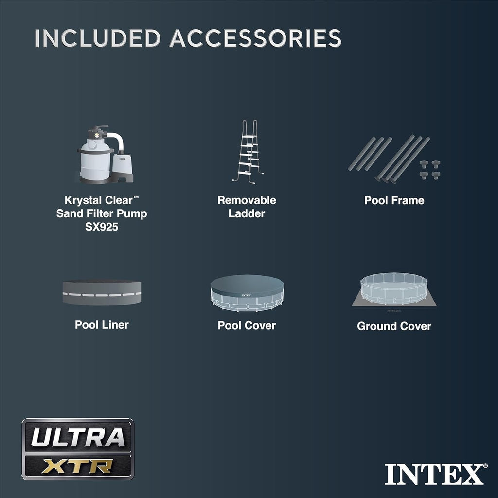 Intex Ultra XTR 14 ft. Round 42 in. Deep Soft Sided Above Ground Swimming Pool