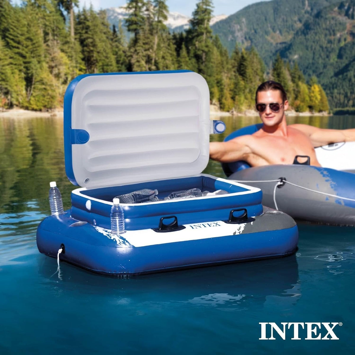 Intex Ultra XTR Round Frame Pool with Pump, Cooler, and Floats (2 Pack)