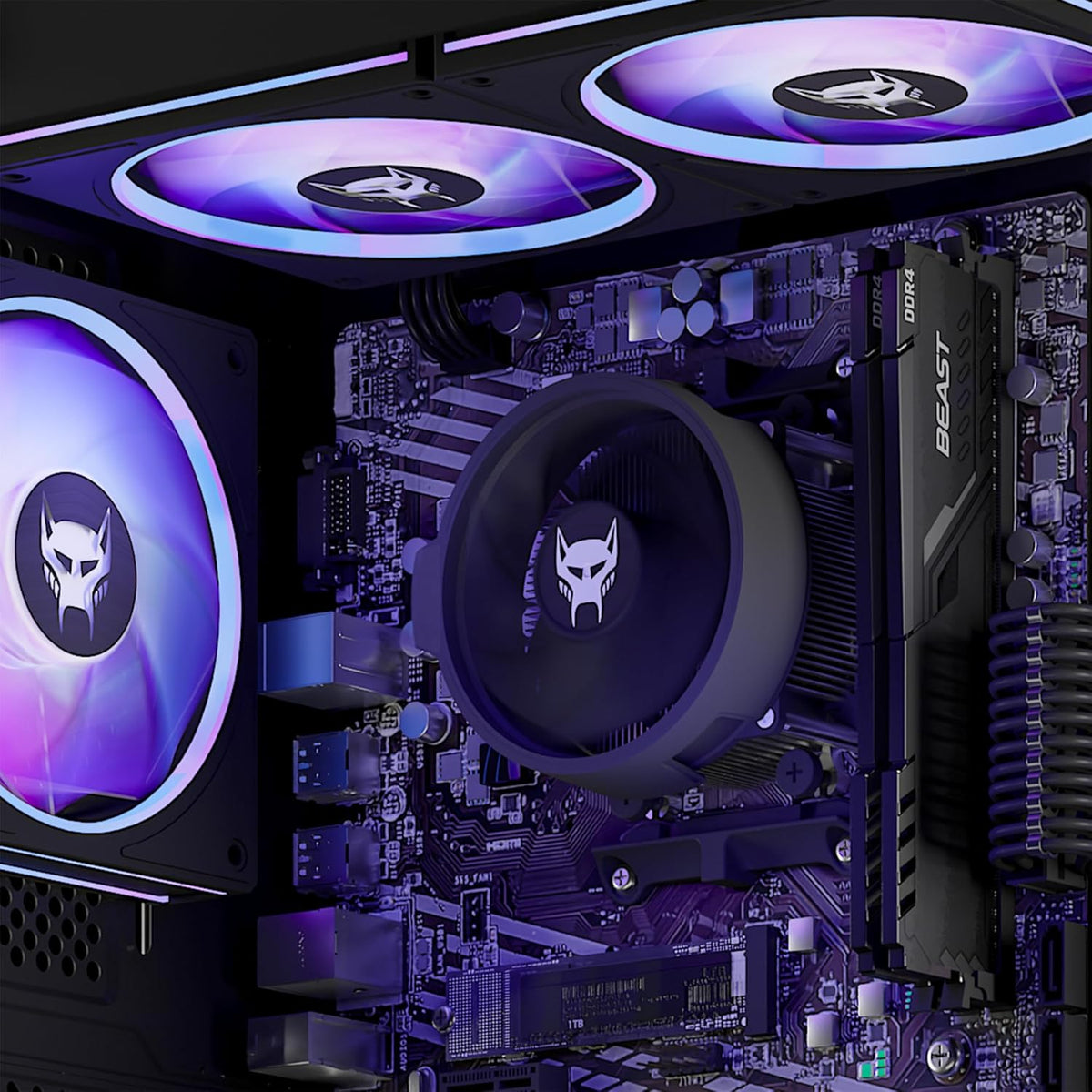 Q3 Gaming PC Desktop Computer AMD Ryzen 7 5700G, 4K Vega Graphics 16 Threads