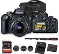 Canon EOS Rebel T100 DSLR Camera 18MP with 18-55mm Lens + Bag + 64GB Card