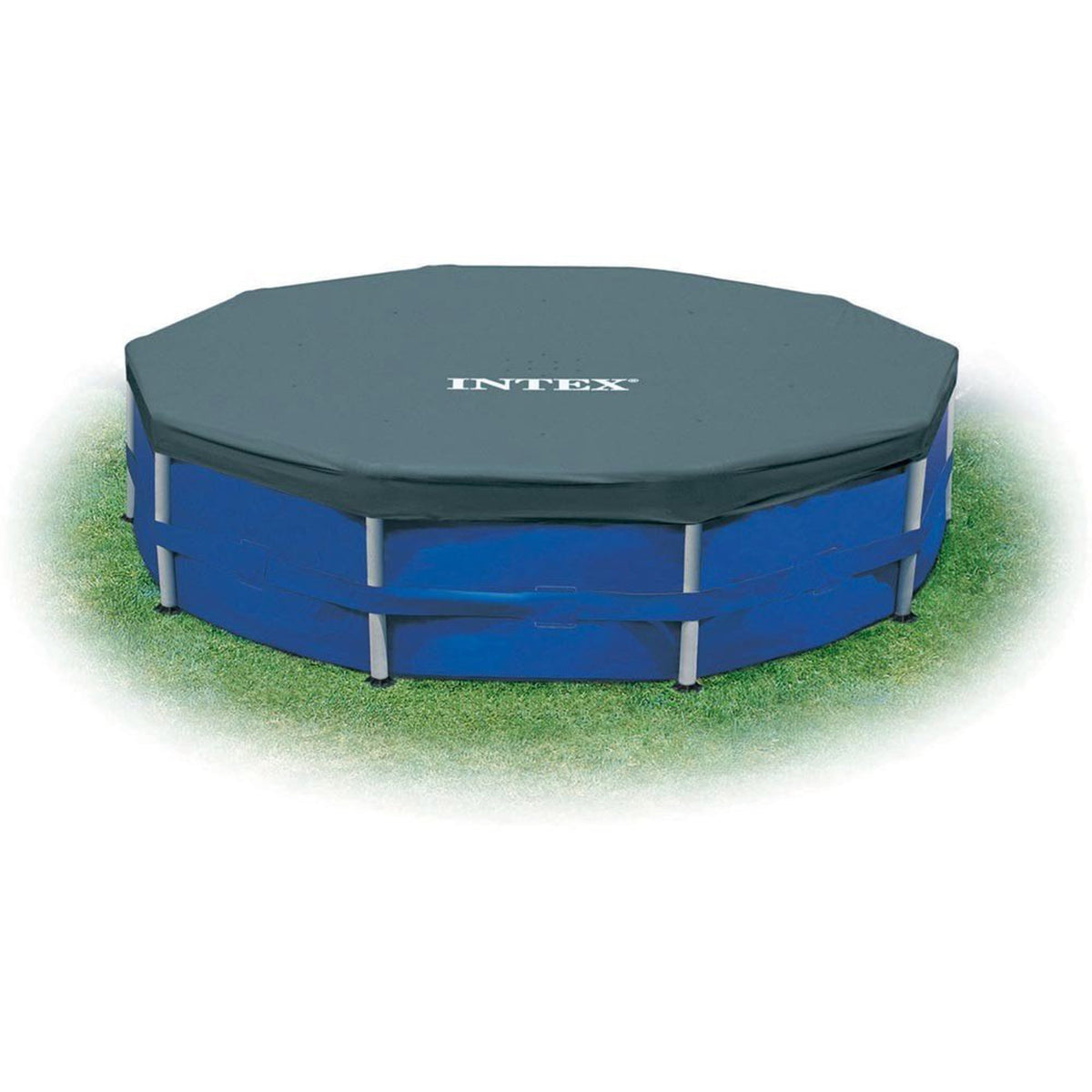 Intex 12 Foot x 30 In. Above Ground Pool & Intex 12 Foot Round Pool Cover