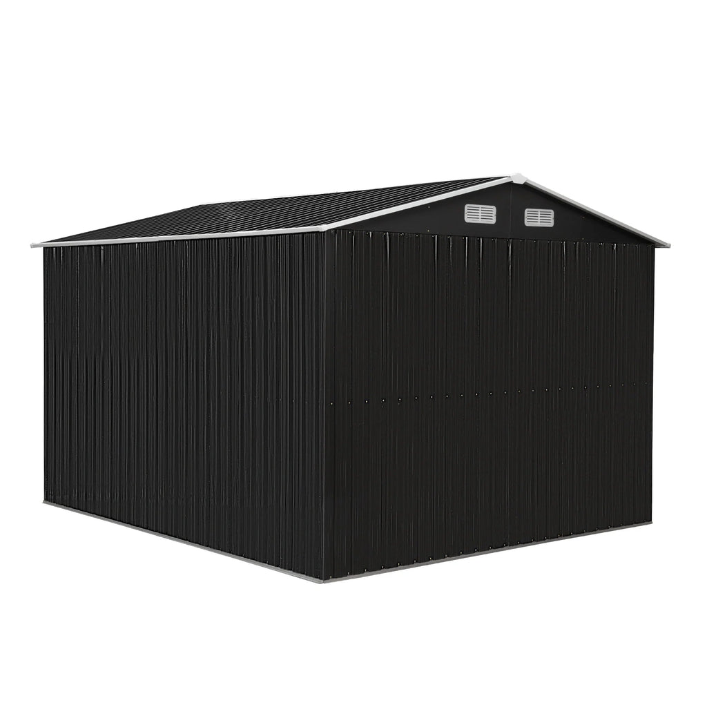 8′ x 10′ Tool Storage Shed Charcoal Black