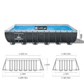 INTEX 26363EH Ultra XTR Deluxe Rectangular Above Ground Swimming Pool Set: 24ft x 12ft x 52in – Includes 2100 GPH Sand Filter Pump – Easy Assembly