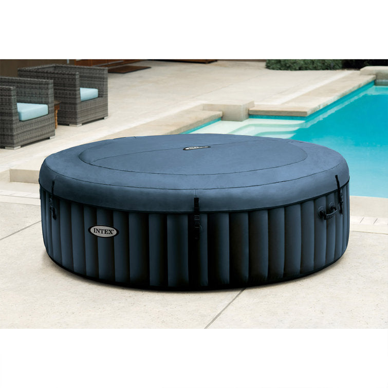 Intex 6 Person Pop Up Hot Tub Bundled W/ Purespa Slip-Resistant Seats (4 Pack)