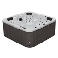 Luxury Spas 61 – Jet Acrylic Square Hot Tub with Ozonator in Gray