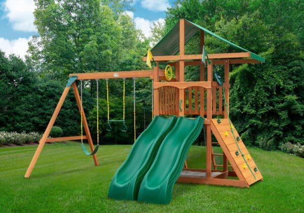 Outing w/ Dual Slides Swing Set