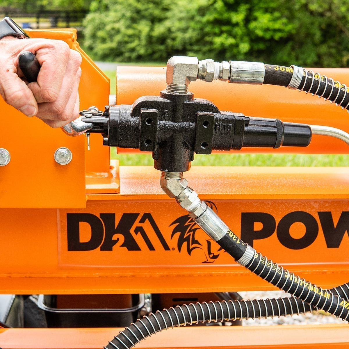 Detail K2 32 Ton Horizontal/Vertical Hydraulic Gas Log Splitter-OPS232