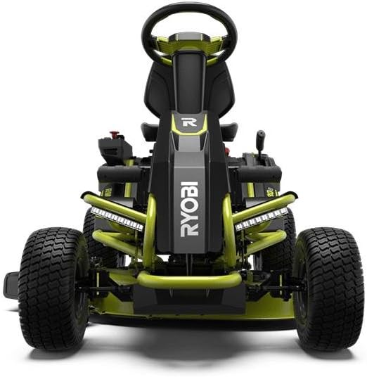 Ryobi 38″ 100Ah Electric Rear-Engine Riding Lawn Mower – Model RY48111