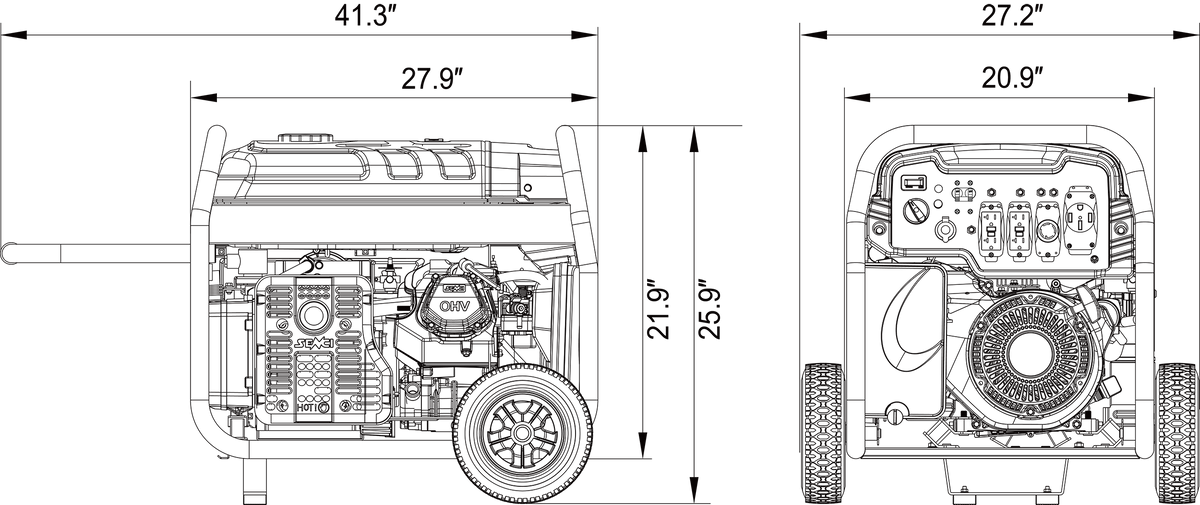 SUA12000EDP Dual Fuel Generator