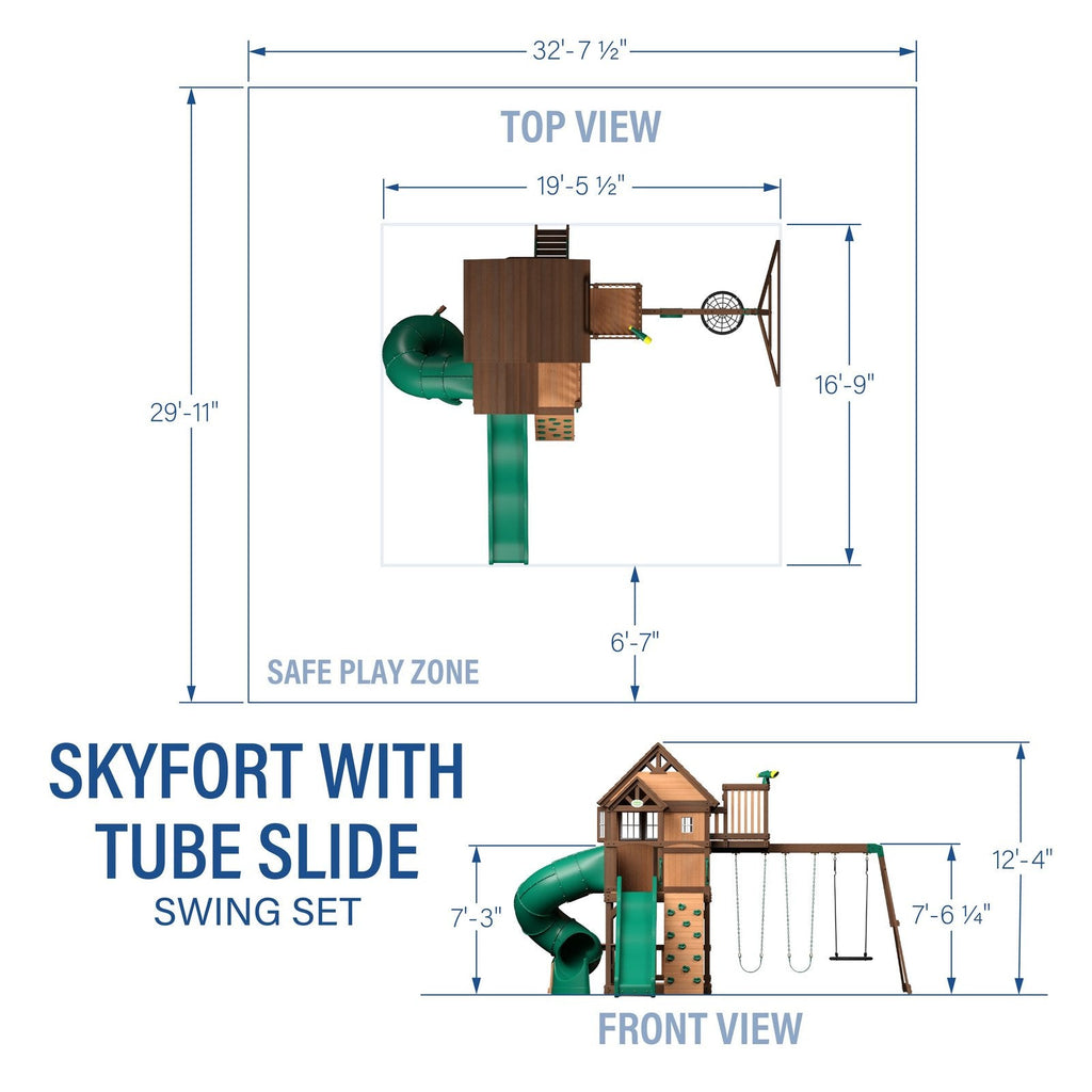 Skyfort II With Spiral Tube Slide