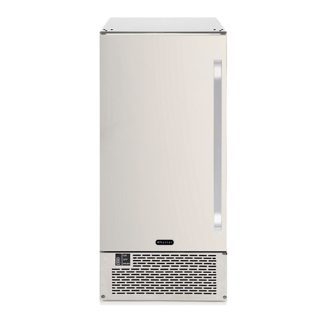 Whynter UIM 502SS 15in Built In Ice Maker 80lb Capacity Clear Ice Cube with NSF Inline Water Filter