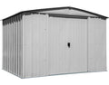 Arrow 10×8 Classic Steel Storage Shed Kit – Flute Gray