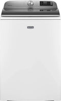Maytag – 5.3 Cu. Ft. High Efficiency Smart Top Load Washer with Extra Power Button – White