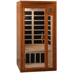 Dynamic Sauna Barcelona 1-2-person Low EMF (Under 8MG) FAR Infrared Sauna (Canadian Hemlock)