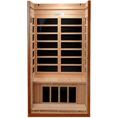 Dynamic Sauna Barcelona 1-2-person Low EMF (Under 8MG) FAR Infrared Sauna (Canadian Hemlock)