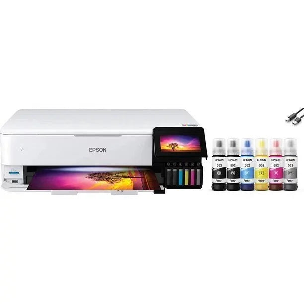 Epson EcoTank Photo ET-8550 Wireless Wide Format Color All-in-One Supertank Printer