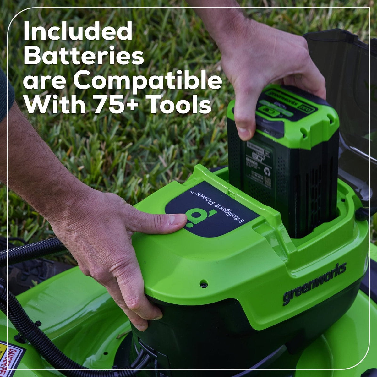 Greenworks 60V 21″ Self Propelled Lawn Mower with (1) 8.0 Ah Battery & Rapid Charger 2546402