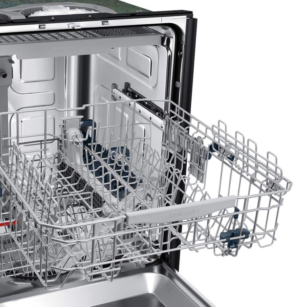 Samsung 24 in. Top Control Tall Tub Dishwasher in Fingerprint Resistant Stainless Steel with AutoRelease, 3rd Rack, 48 dBA