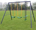 Durable Metal Swing Set with Glider – Perfect Outdoor Play for Kids