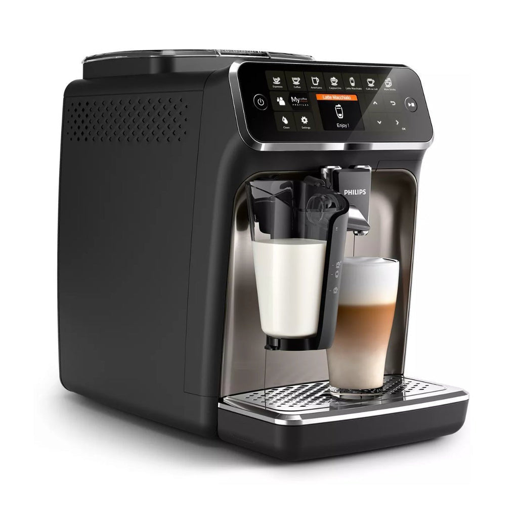 Philips 4300 LatteGo Super Automatic Espresso, Cappuccino, & Latte Macchiato Machine EP4347/94
