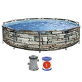 Bestway 12′ x 30″ Steel Pro Max Round Above Ground Swimming Pool
